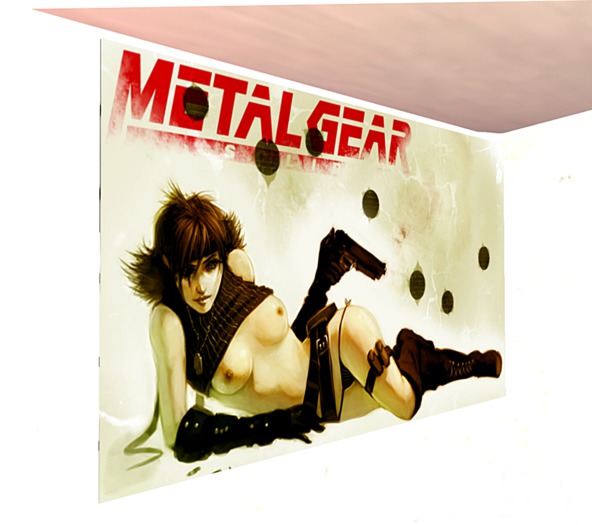 Metal Gear Solid *HOT RARE MERYL POSTER*