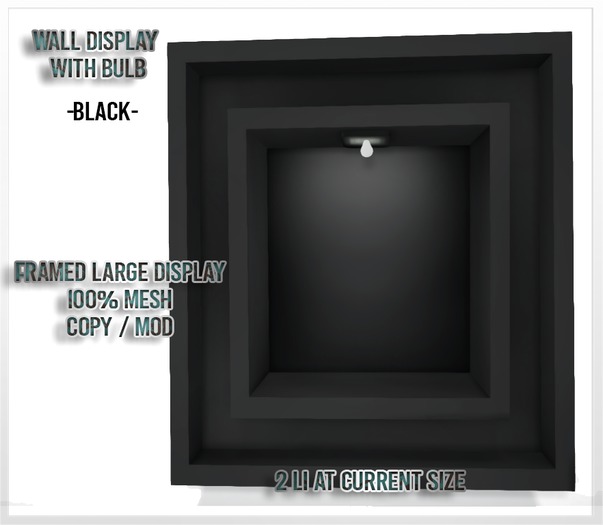 Wall Display with bulb
