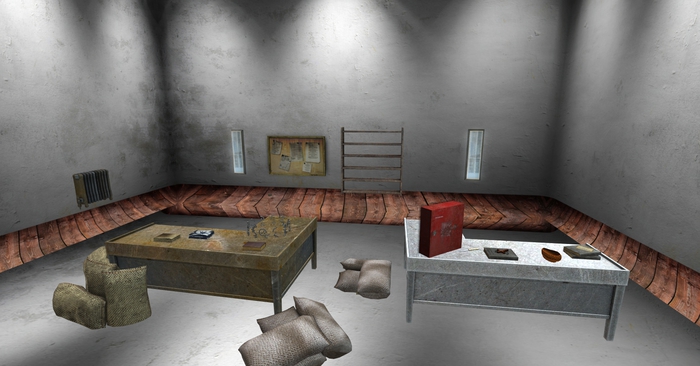 military junk basement