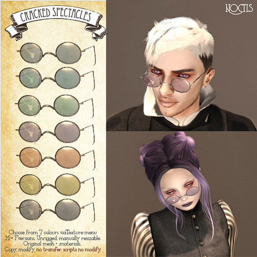 [noctis] Cracked 1930's Glasses Wear to unpack