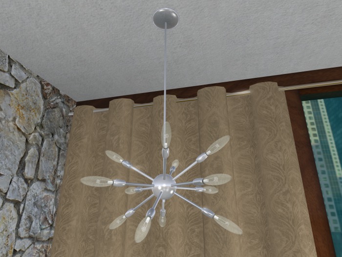 Sputnik chandelier - silver