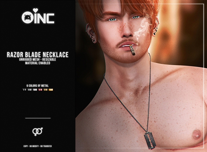 Oinc - Razor Blade Necklace {ADD}