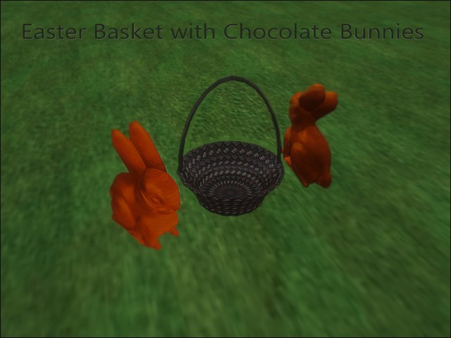 CC Chocolate Bunny w/Easter Basket