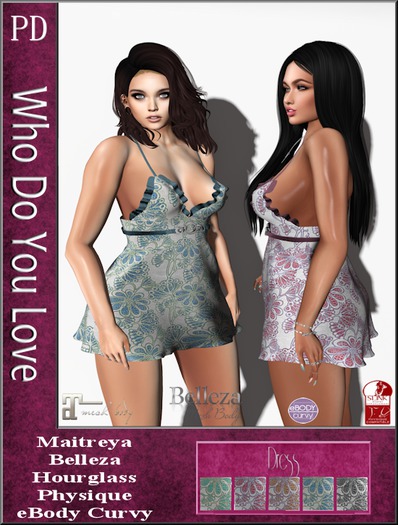 PD ~ Sales Bag - Who Do You Love Dress