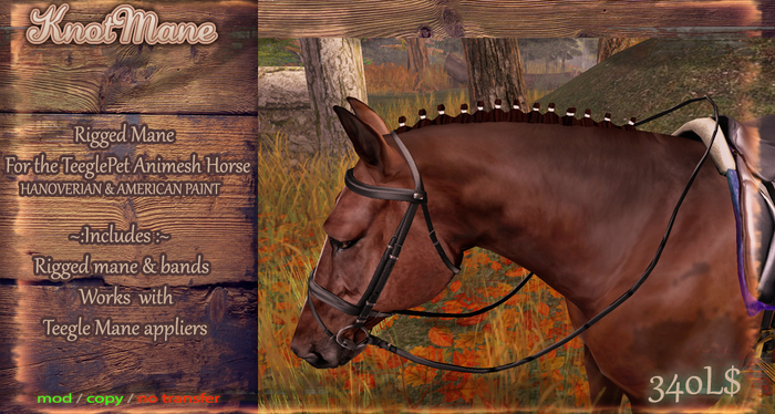 ::AppyBottoms:: TeeglePet Horse - Knotted mane (Hano Paint)