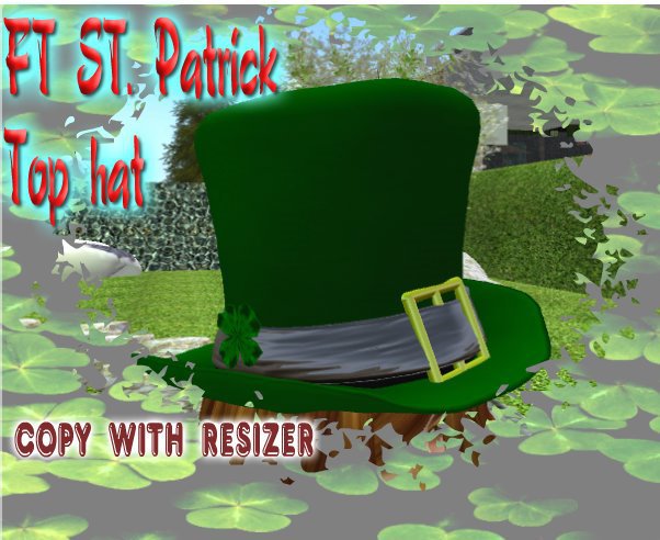 ~FT~ St.Patrick top hat_2 (wear to unpack)