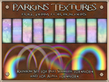 Parkins Textures - Rainbow Set -10x part-Seamless & 10x Alphas 1024 & 512 - Paddy, St Patrick, Fantasy, Pastel, Pride