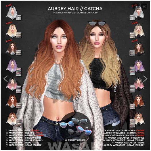 Wasabi // Aubrey Mesh Hair - Blonds RARE