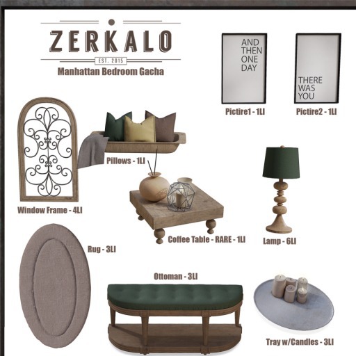 [ zerkalo ] Manhattan Bedroom Gacha - Rug