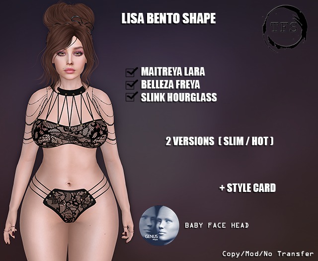 TFS - Lisa Bento Shape Genus Head Baby Face