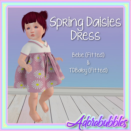 {A} Spring Daisies Dress Pink