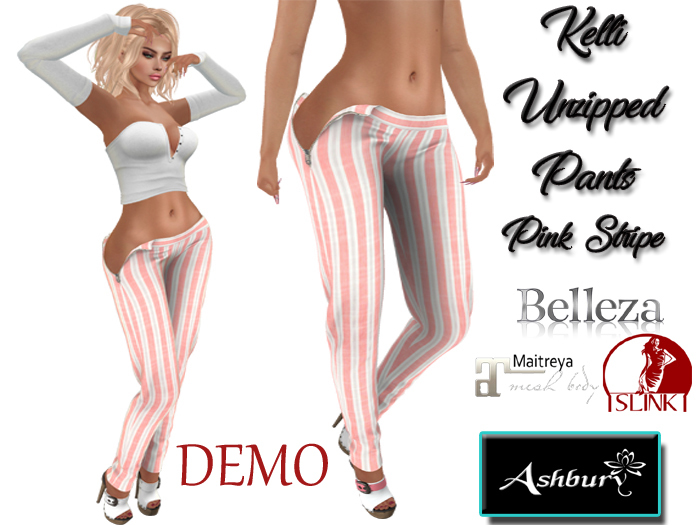 [ASHBURY] KELLI UNZIPPED PANTS-DEMOS
