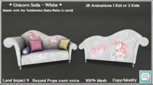 *CC* Unicorn Sofa White Version (WEAR+click)