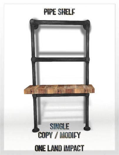 Pipe Shelf -Single