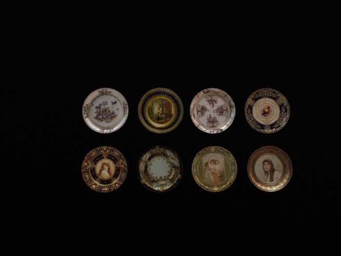 ANTIQUE CABINET PLATES SET 02