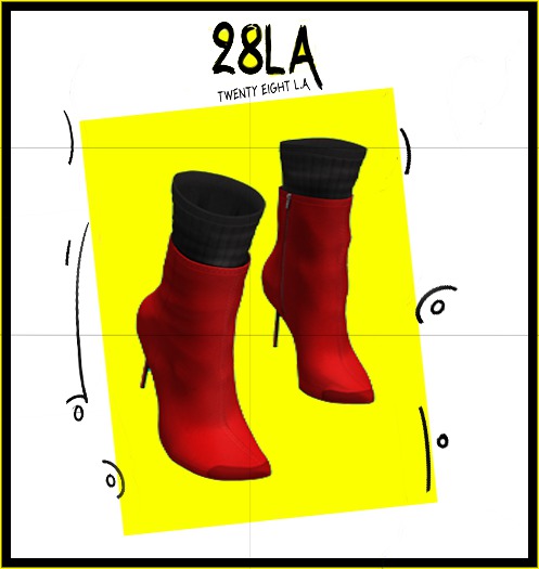 28LA.. Veda Boots RED [Add Me]