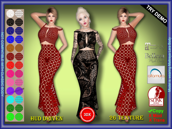 !!~3DX~!! Lexy Dress Mega Pack 
