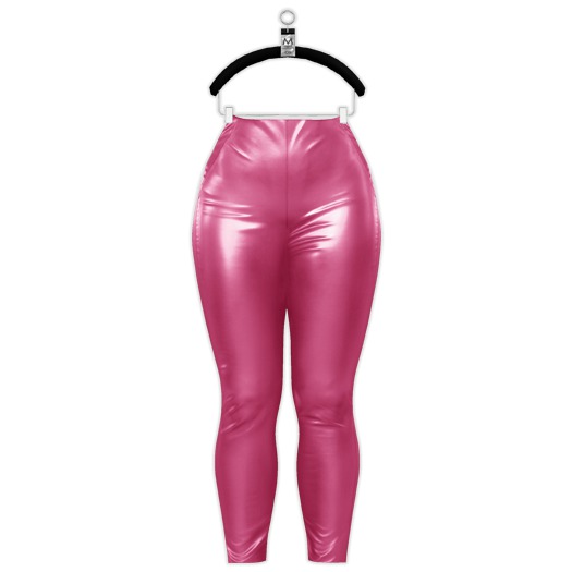 Gyna Faux Leather Pants — Fuchsia