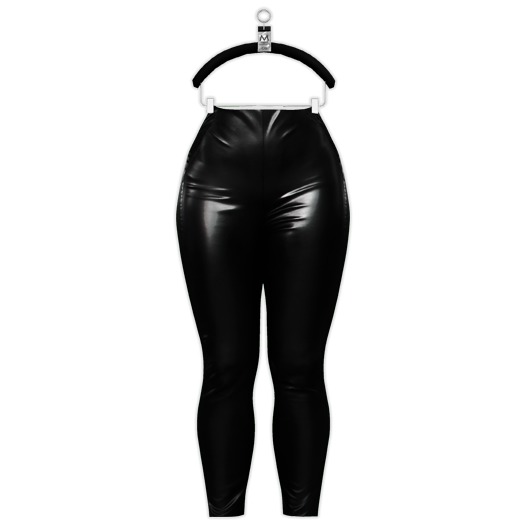 Gyna Faux Leather Pants — Onyx