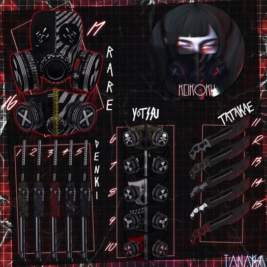 [TNK] - YOTSSU MASK - DARKSIDE #16 - RARE