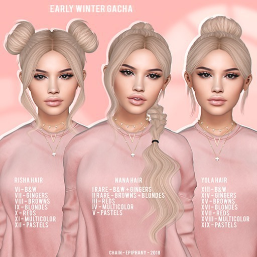 #4 CHAIN - Early Winter - Nana Hair - Multicolor