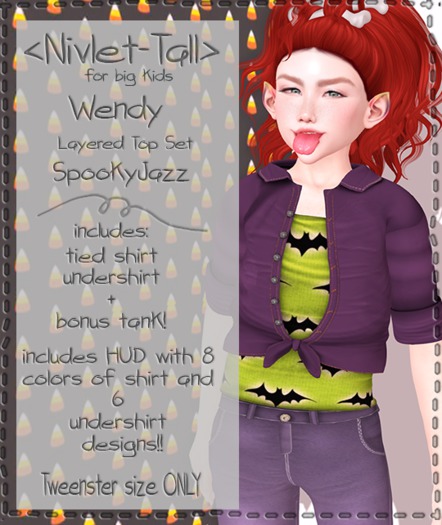 <nivlet> Wendy Tweenster Layered Shirt Combo - Spooky Jazz