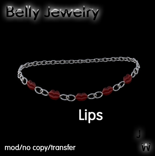 ~WC~ Belly Chain "lips"