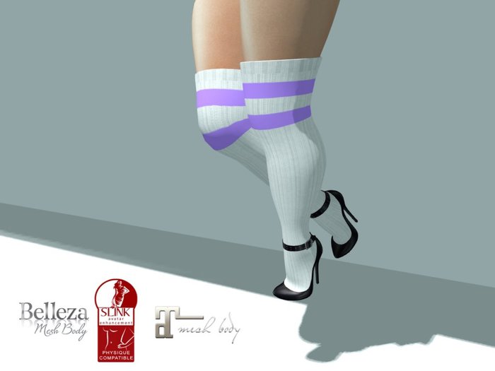 Miley Heels Lavender/whte