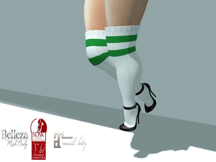 Miley Heels Green/white
