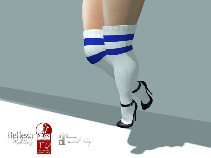 Miley Heels Blue/White