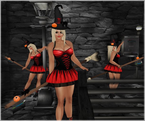 !BH~Hocus Pocus Hottie Costume~Red~