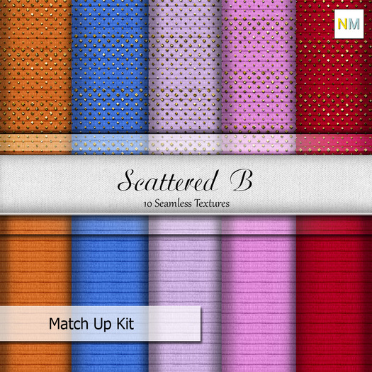 Scattered B Matchup Kit 10 Seamless Fabric Textures NM