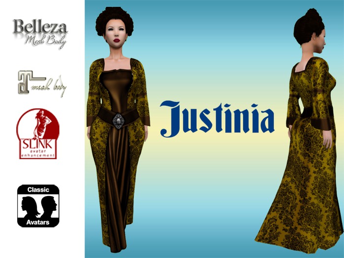 Justinia Gold Brocade