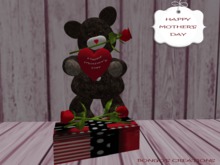 BMC88.. HAPPY MOTHER'S DAY.. PLUSH BEAR & ROSES.