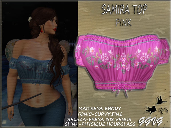 SAMIRA BOHO TOP PINK