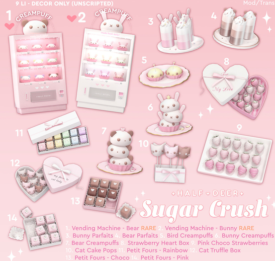 +Half-Deer+ Sugar Crush - Strawberry Heart Box [box]