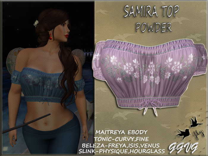 SAMIRA BOHO TOP POWDER