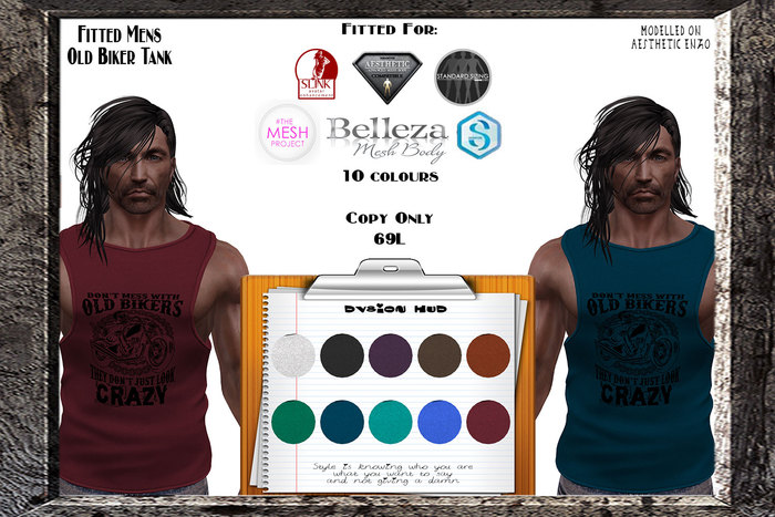 Fitted Old Biker Tank