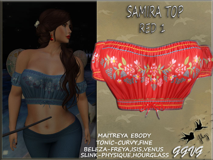 SAMIRA BOHO TOP RED 1
