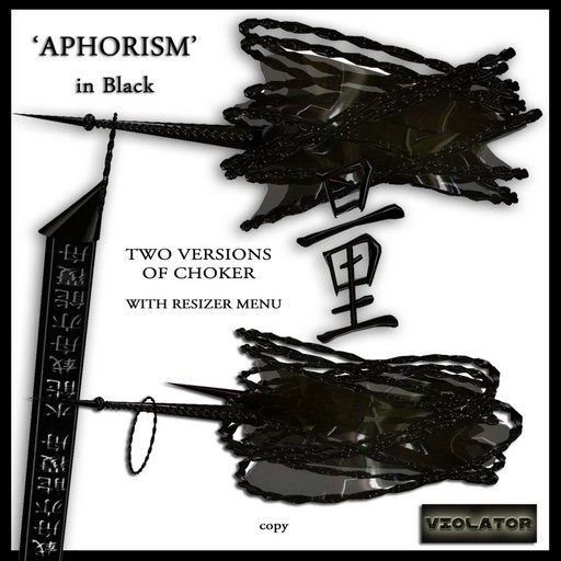 Aphorism - in Black / VIOLATOR