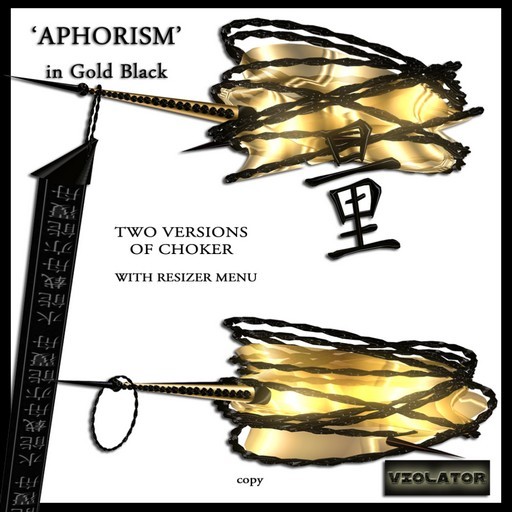 Aphorism - in BlackGold / VIOLATOR