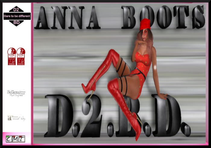 DEMO D.2.B.D. BOOTS "ANNA" RED
