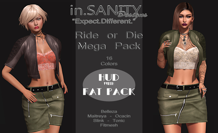 Ride Or Die Mega Pack *in.SANITY* (Add Me)