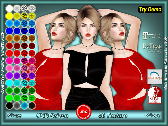 !!~3DX~!! Leather Shade Dress (Mega Pack)