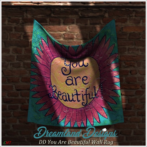 DD You Are Beautiful Wall Rug Boxed