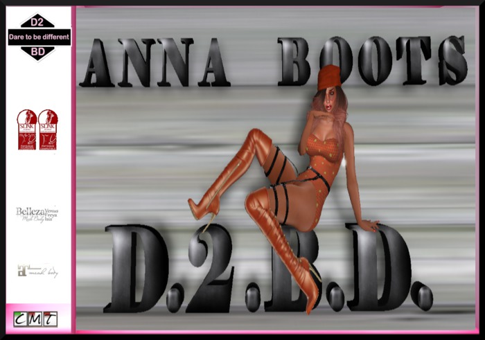 D.2.B.D.BOOTS "ANNA" RUST