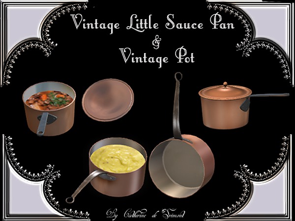"CdT"  Vintage littlesauce pan&Vintage pot