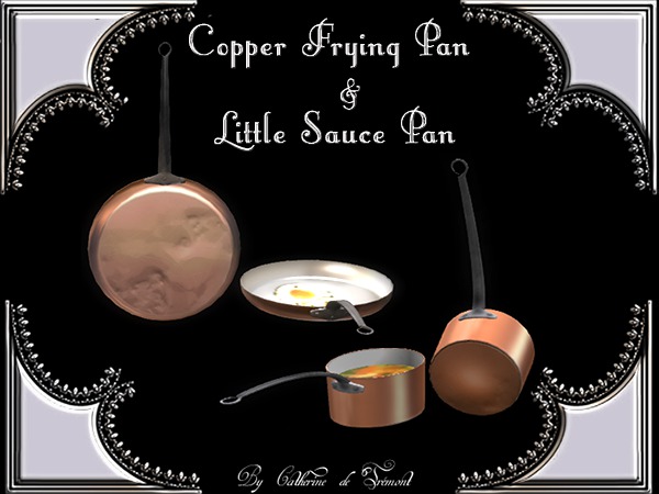 "CdT" Copper Frying Pan&Little sauce pan