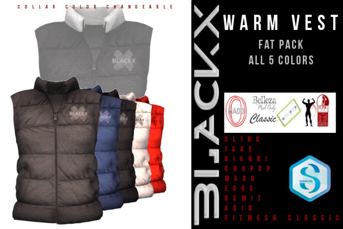 // BLACKX // WARM VEST - FATPACK