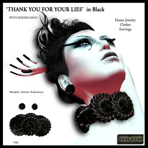 Thank you for your Lies - Black / Violator